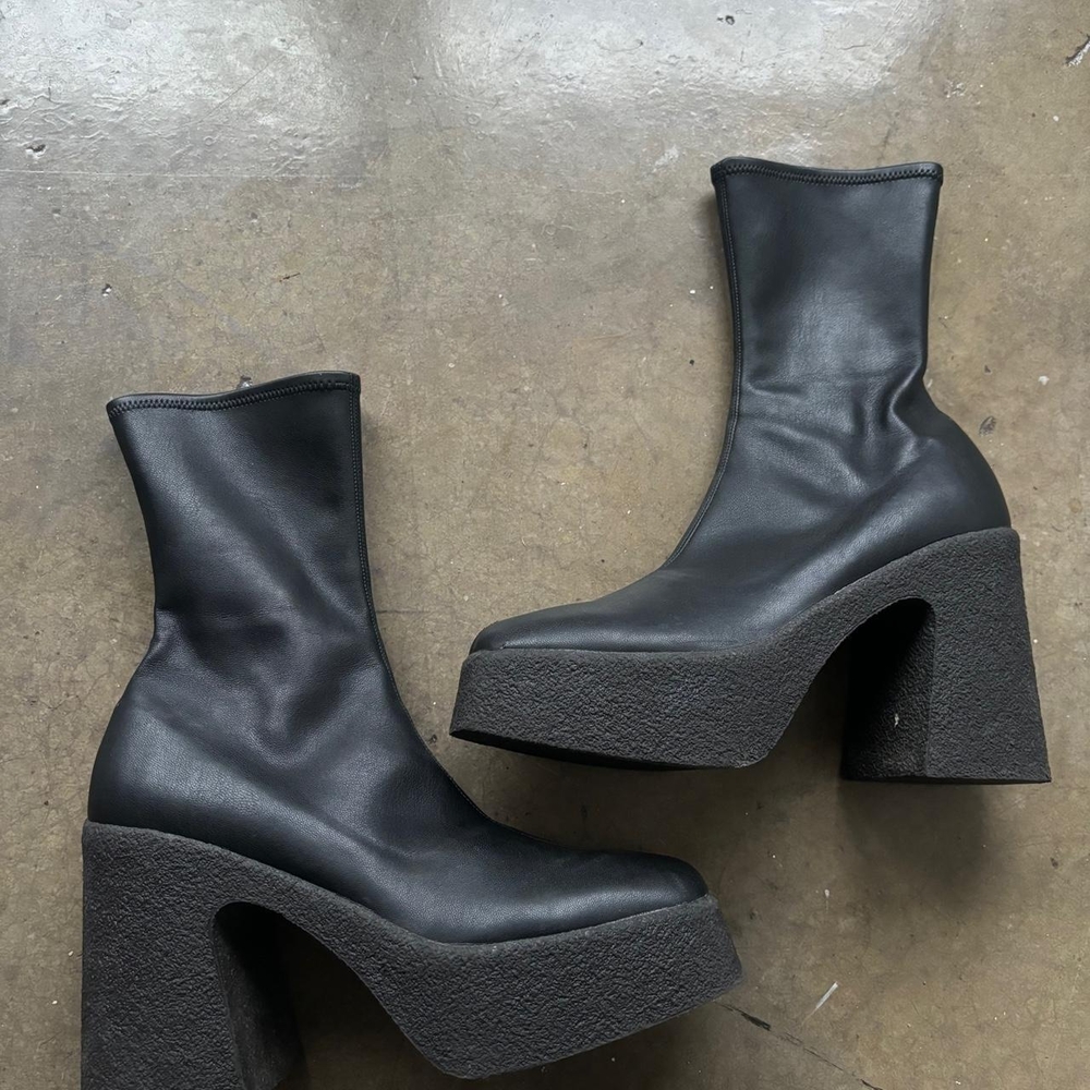Stella McCartney Black Heeled Boots Sz EU 40